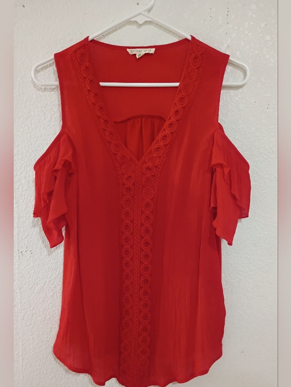 Lace-Trim Women's Top